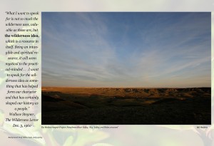 Wilderness Idea, valley at sunset    